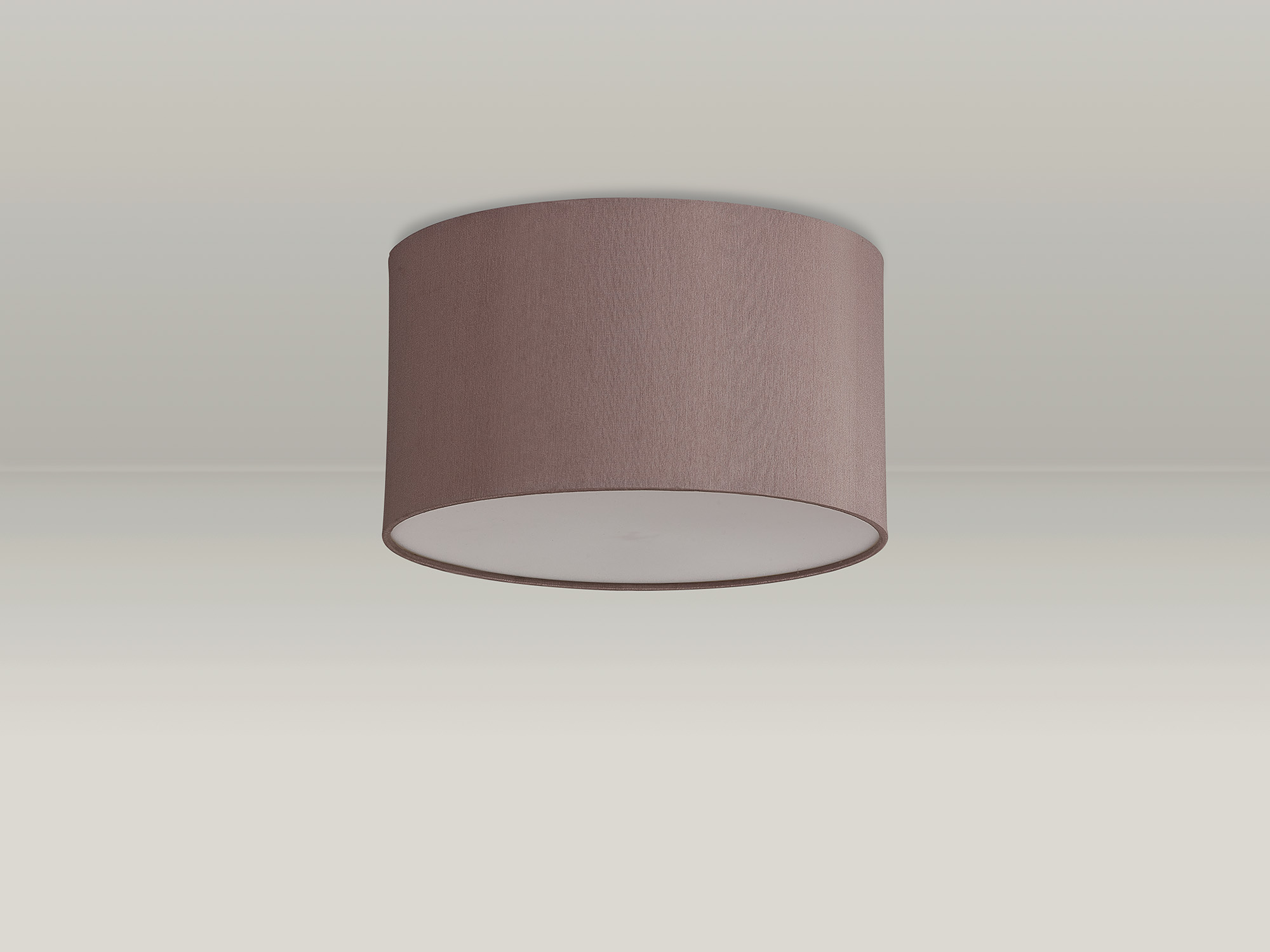 Baymont 30cm Flush 3 Light Taupe/Halo Gold, Frosted Diffuser DK0617  Deco Baymont